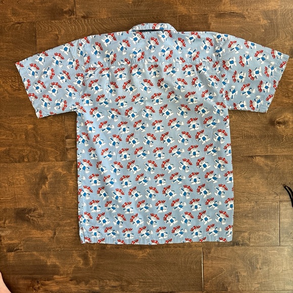 Hawaiian Punch VTG Short Sleeve Collared Hawaiian Shirt Blue - Picture 2 of 7